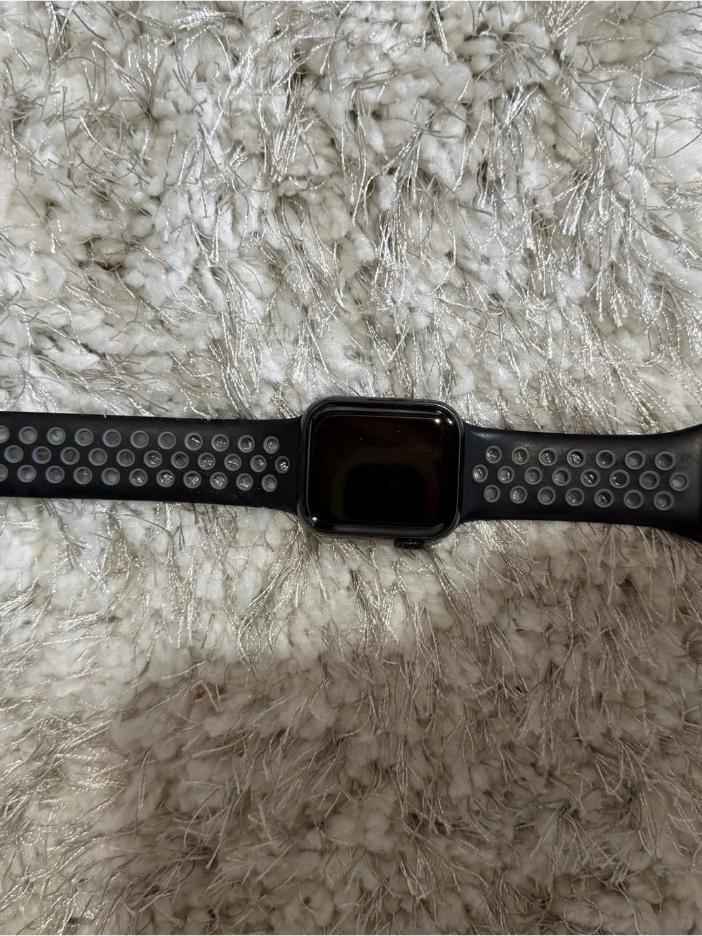 Apple Black Smartwatch with Ventilated Sport Band